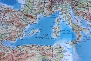 Carte du Bassin méditerranéen 