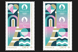 Le timbre officiel des Jeux Olympiques et Paralympiques de Paris 2024 