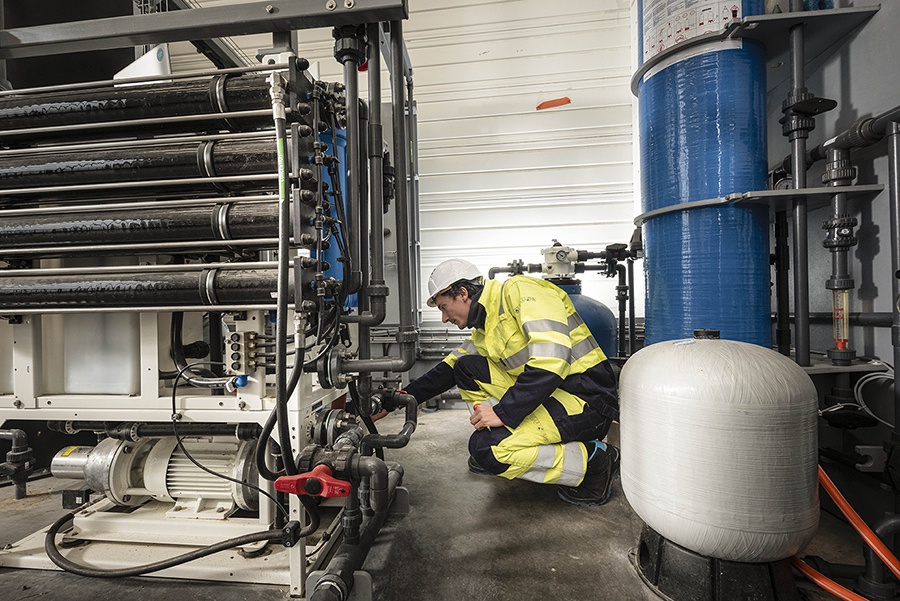 L'usine de Lhyfe, à Bouin, en Vendée, est la première au monde à produire de l'hydrogène 100% renouvelable.