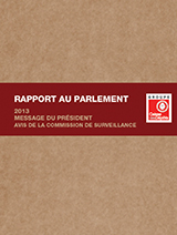 Rapport au parlement 2013