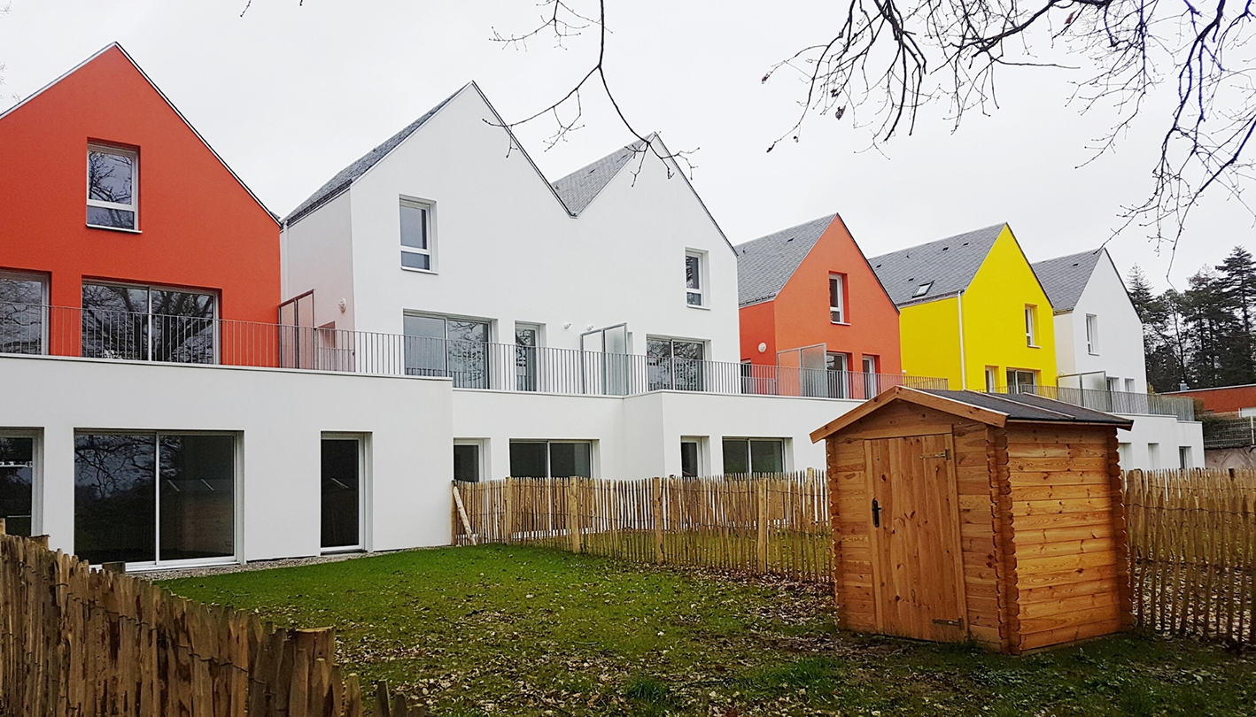 Trois nouvelles résidences à logements locatifs sociaux ont été inaugurées à Caudan  (Morbihan) en janvier 2020, dont la résidence Claude-Pompidou.