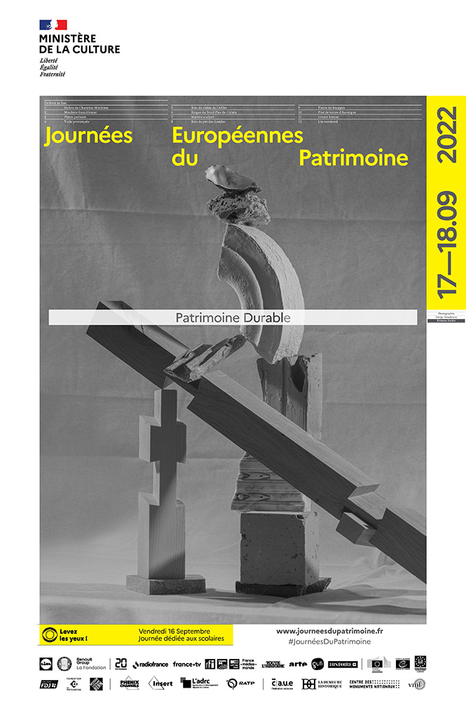 affiche des Journées européennes du patrimoine 2022