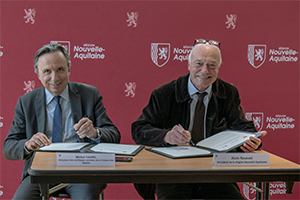 Signature de la convention entre la Région Nouvelle-Aquitaine et la Caisse des Dépôts 