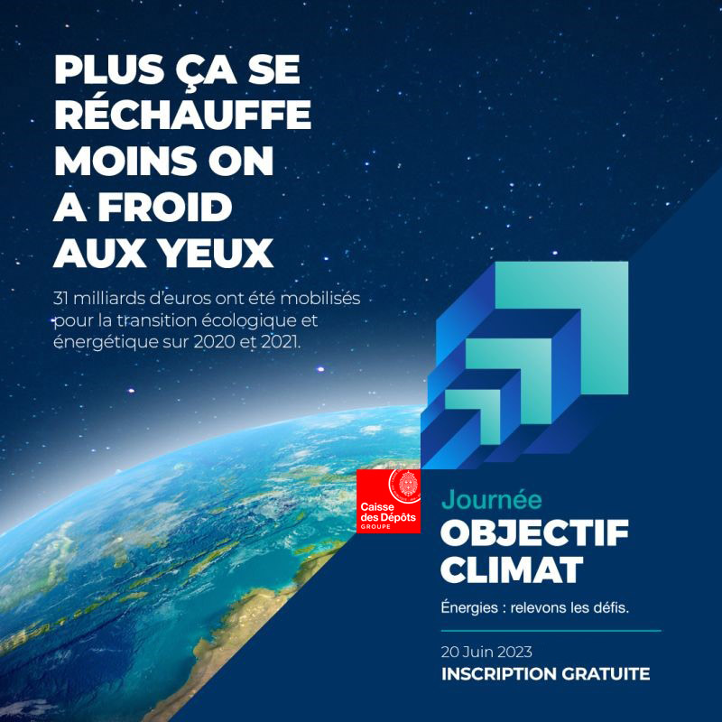 Plus ça se réchauffe moins on a froid aux yeux. 31 milliards d'euros ont été mobilisés pour la transition écologique sur 2020 et 2021. Journée objectif climat, relevons les défis ce mardi 20 juin 2023. Inscription gratuite