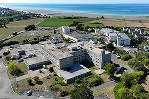 Vue aérienne du CH de Granville