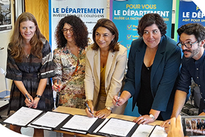 Signature de la convention Collèges verts pour mon quartier