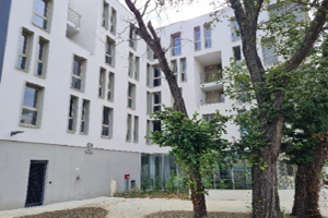 Le bâtiment résidentiel de la nouvelle résidence universitaire Déodat de Sévérac à Toulouse