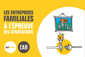 Couverture de l’étude Bpifrance Le Lab sur la transmission des entreprises familiales 