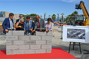 Pose de la 1re pierre de la station d’hydrogène Cannes Lérins Hydrogène 