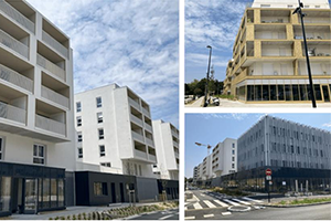 Vues des programmes Icade et CDC Habitat à Nantes 