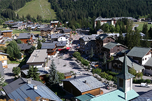 Vue de Pralognan-la-Vanoise en été