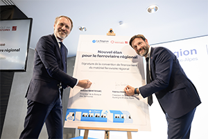 Signature du financement des rames TER  en Auvergne-Rhône-Alpes