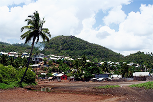 Le village Mtsamoudou sur la commune de Bandrélé 