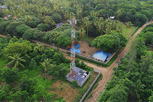 Tour de télécommunications à Likoni au Kenya 