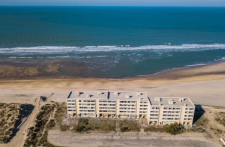 Vue aérienne : Soulac sur Mer, France - Immeuble Le Signal