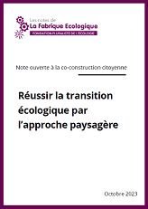 couverture LFE sur l'approche paysagère 