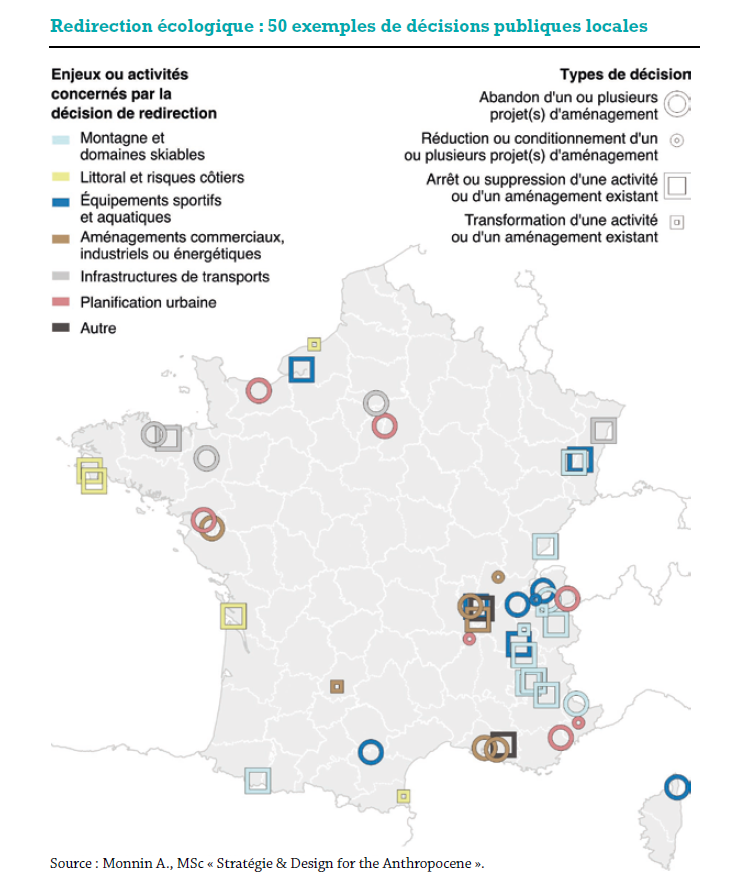 Carte Redirection écologique : 50 exemples de décisions publiques locales