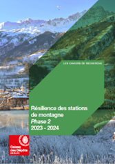 Couveture de l'étude "Résilience des stations de montagne"