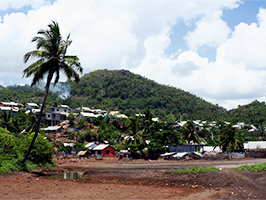 Le village Mtsamoudou sur la commune de Bandrélé 