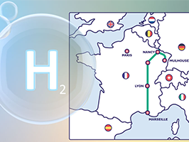 Carte du projet HY-FEN de GRTgaz