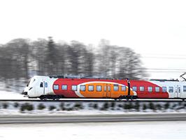 Train de l’ Östgötapendeln en Suède