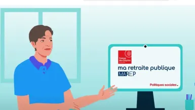 vignette du motion design sur la CDC accompagne la retraite de millions de Français