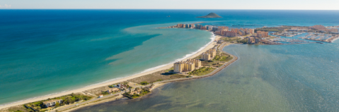 Vue aérienne Murcia, Espagne