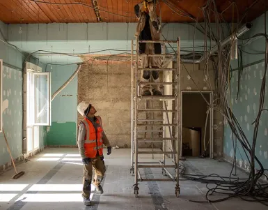 photo d'un chantier de rénovation thermique