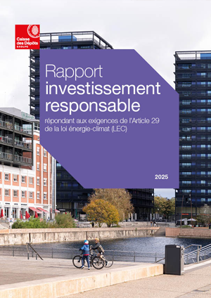 Couverture Rapport investissement responsable 2025