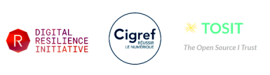 Logos Digital Resilience Initiative, Cigref, TOSIT