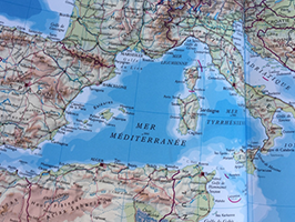 Carte du Bassin méditerranéen 