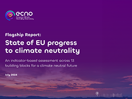 Couverture du rapport State of EU progress to climate neutrality (I4CE/Ecno)