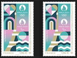 Le timbre officiel des Jeux Olympiques et Paralympiques de Paris 2024 