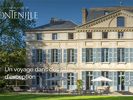 Bannière du site internet des Domaines de Fontenille 