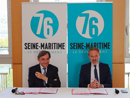 Signature du protocole entre la Banque des Territoires et le département de la Seine-Maritime 